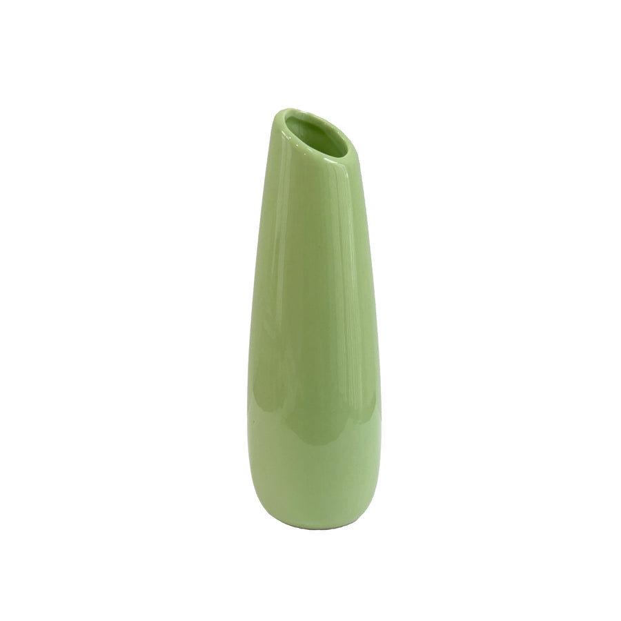 JARRA CERAMICA VERDE 22CM