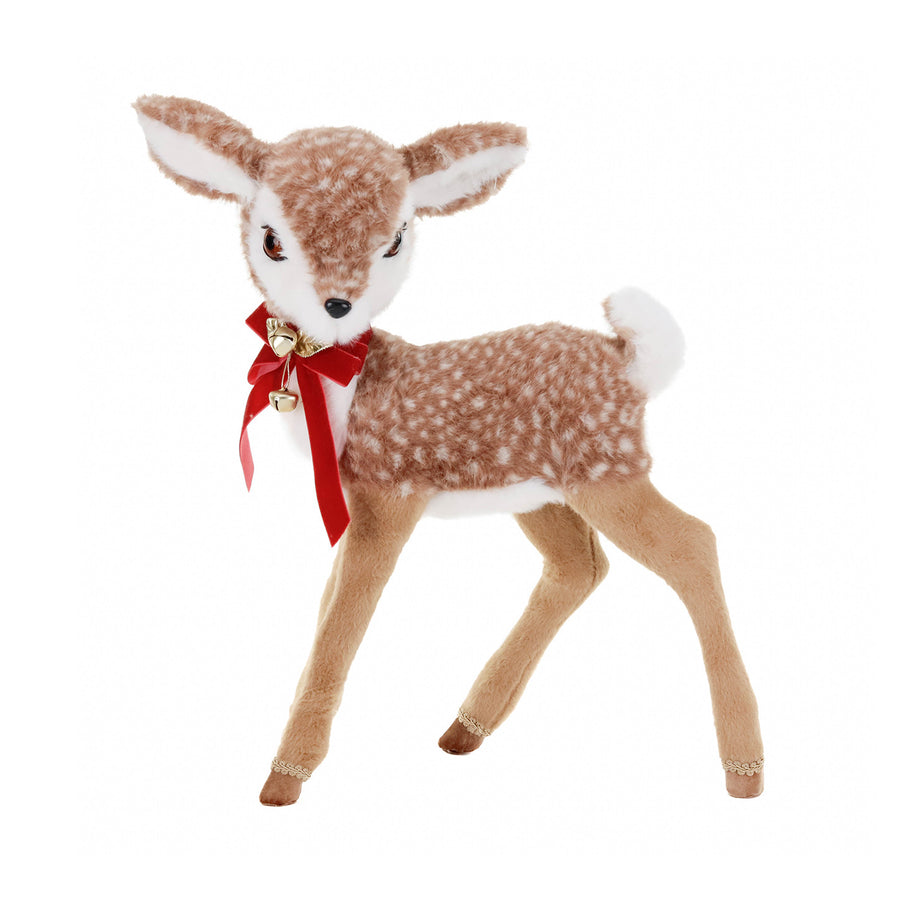 BAMBI XMAS CASTANHO/CREME 63CM