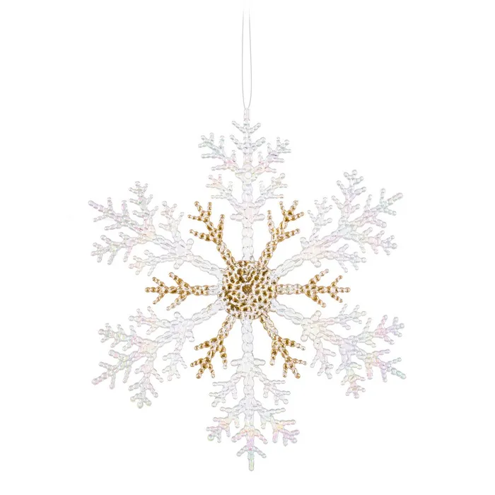 FLOCO DE NEVE /DOURADO 22x25