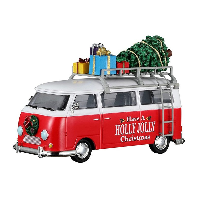 CARRINHA HOLLY JOLLY VERMELHA XMAS 5,4 x 11,9 x 7,8