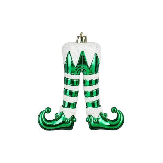 PERNAS ELFO VERDE/BRANCO 11x3,5x13