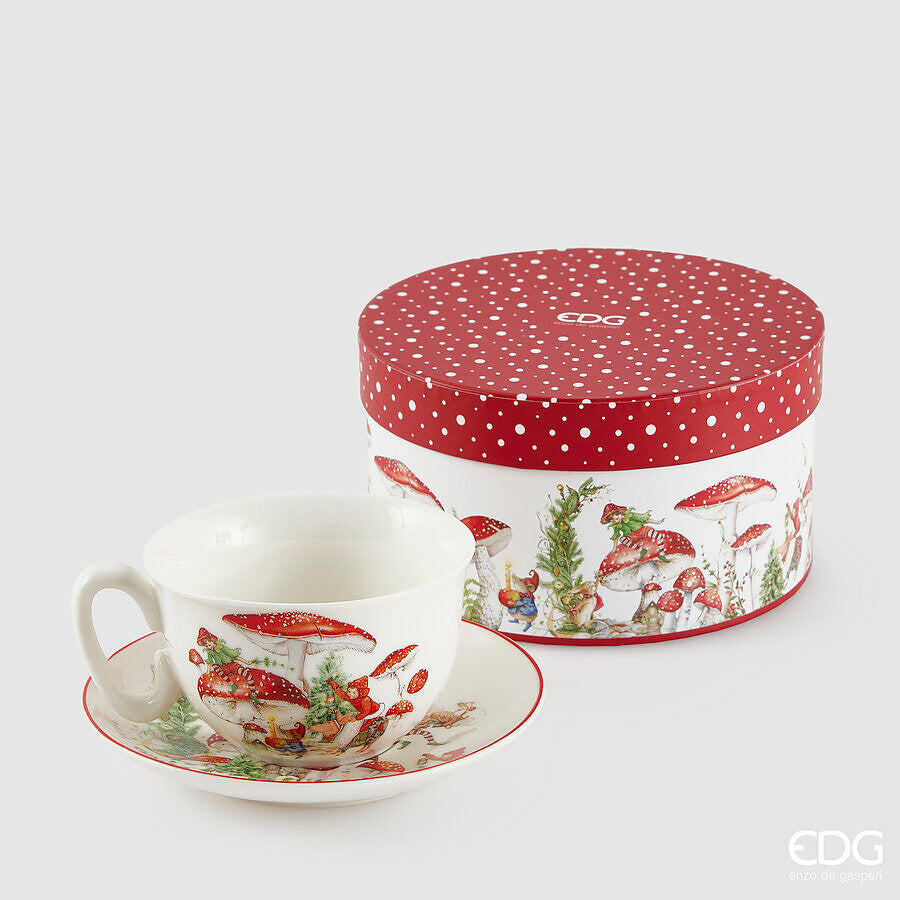 SET CHAVENA E PRATO COGUMELO H.7 D.15