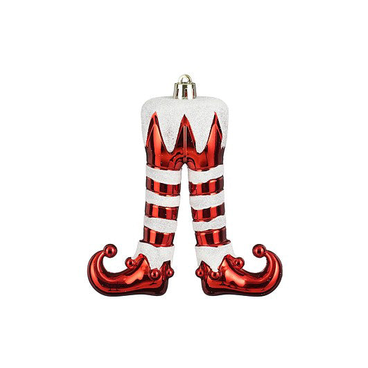 PERNAS ELFO VERMELHO/BRANCO 11x3,5x13