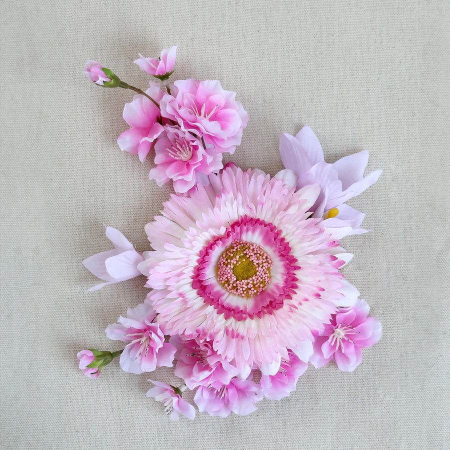 TOTE BAG COM FLORES ROSA 39x42CM