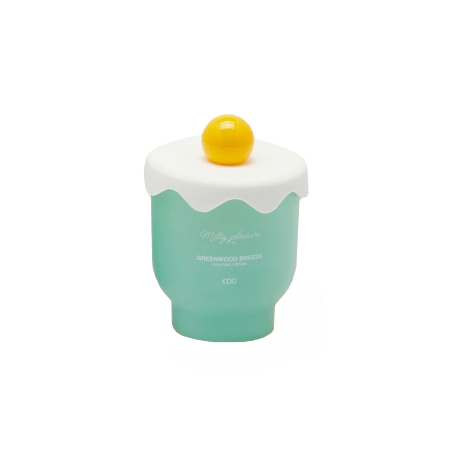 VELA CUPCAKE VERDE/BRANCO/AMARELO 10x9CM